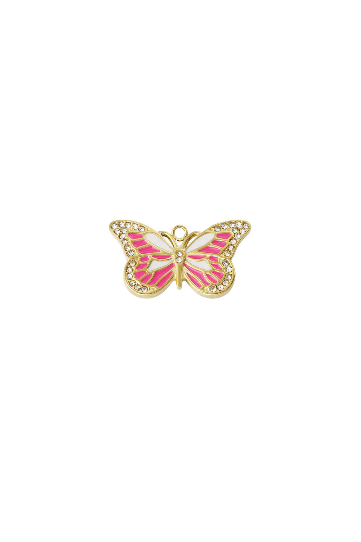 Ciondolo farfalla rosa 2