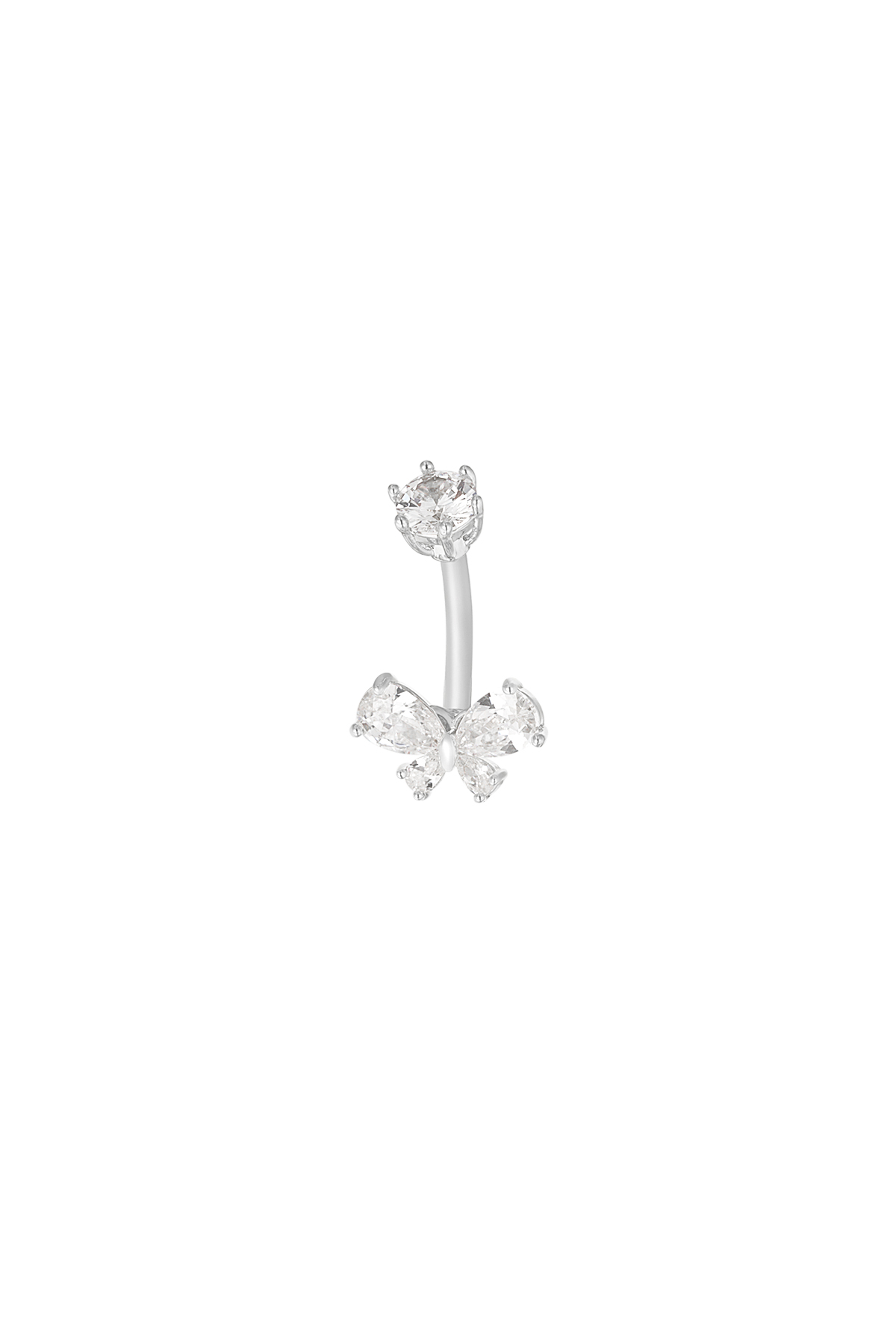 piercing nombril papillon céleste