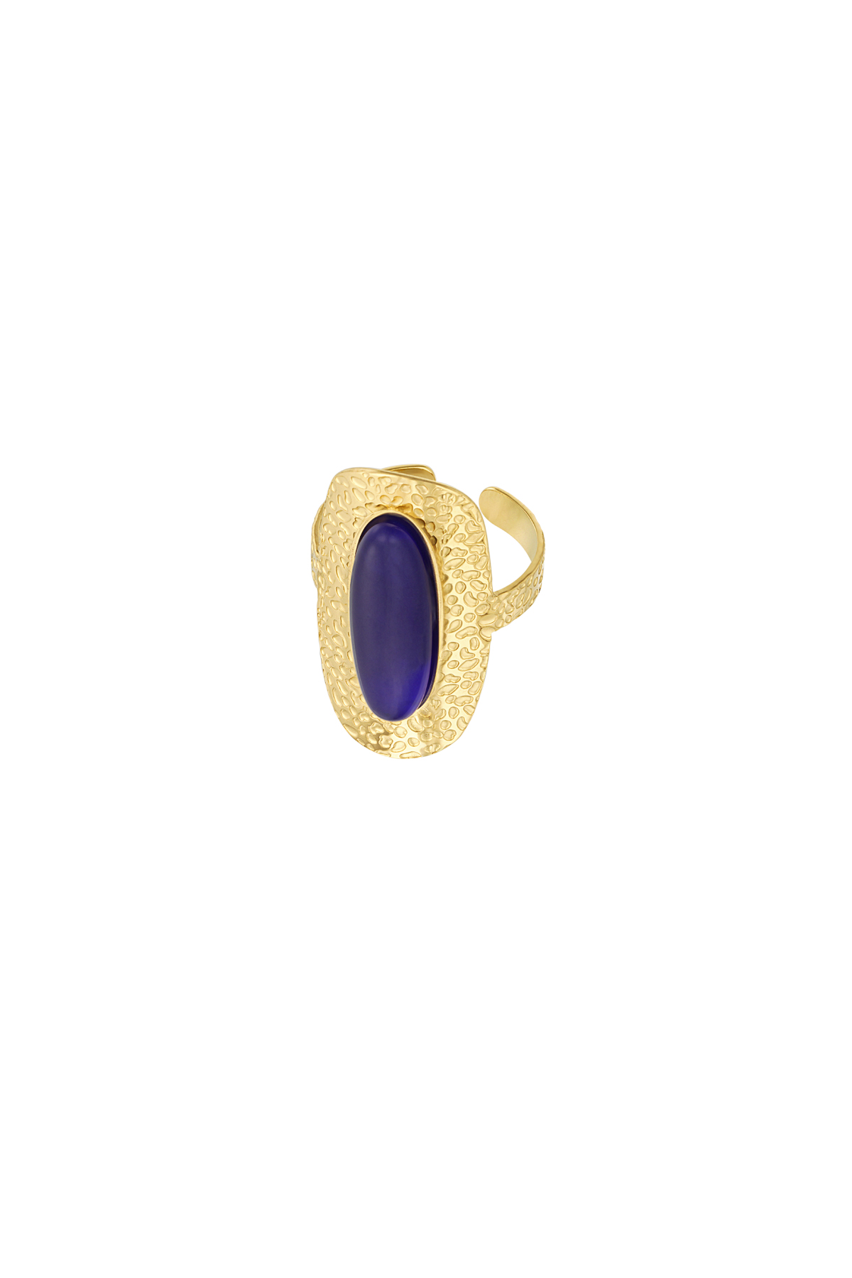 Gekleurde steen ring