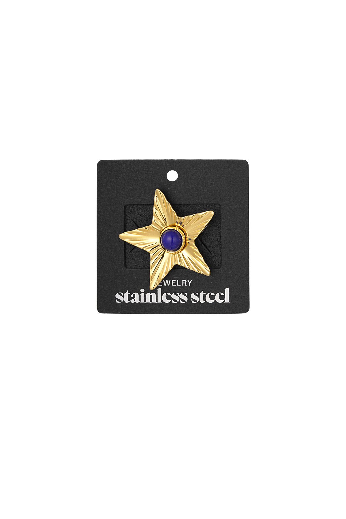 Star with colored stone ring h5 Picture4
