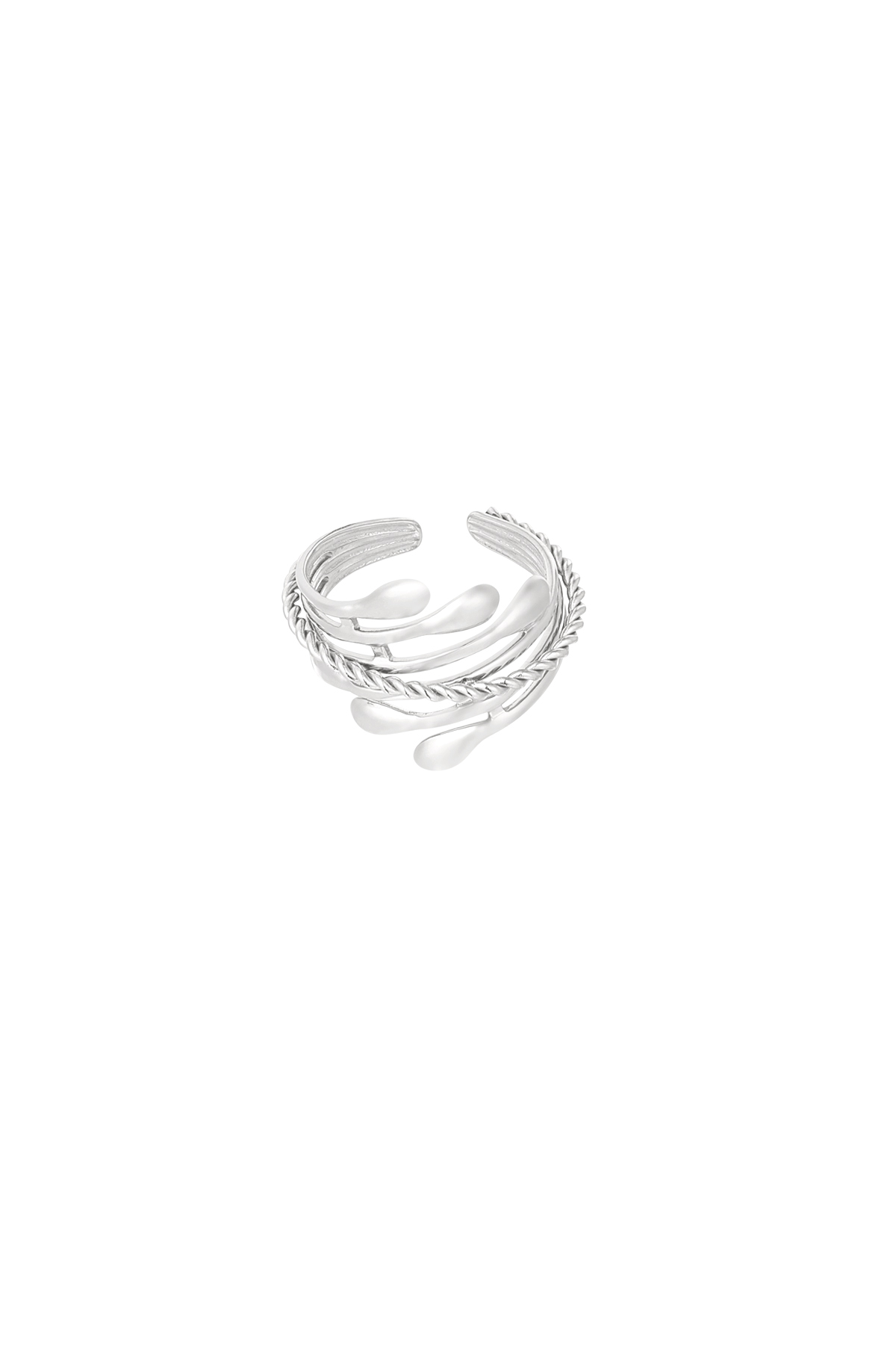 Aurora rings ring - Silver Color color 2