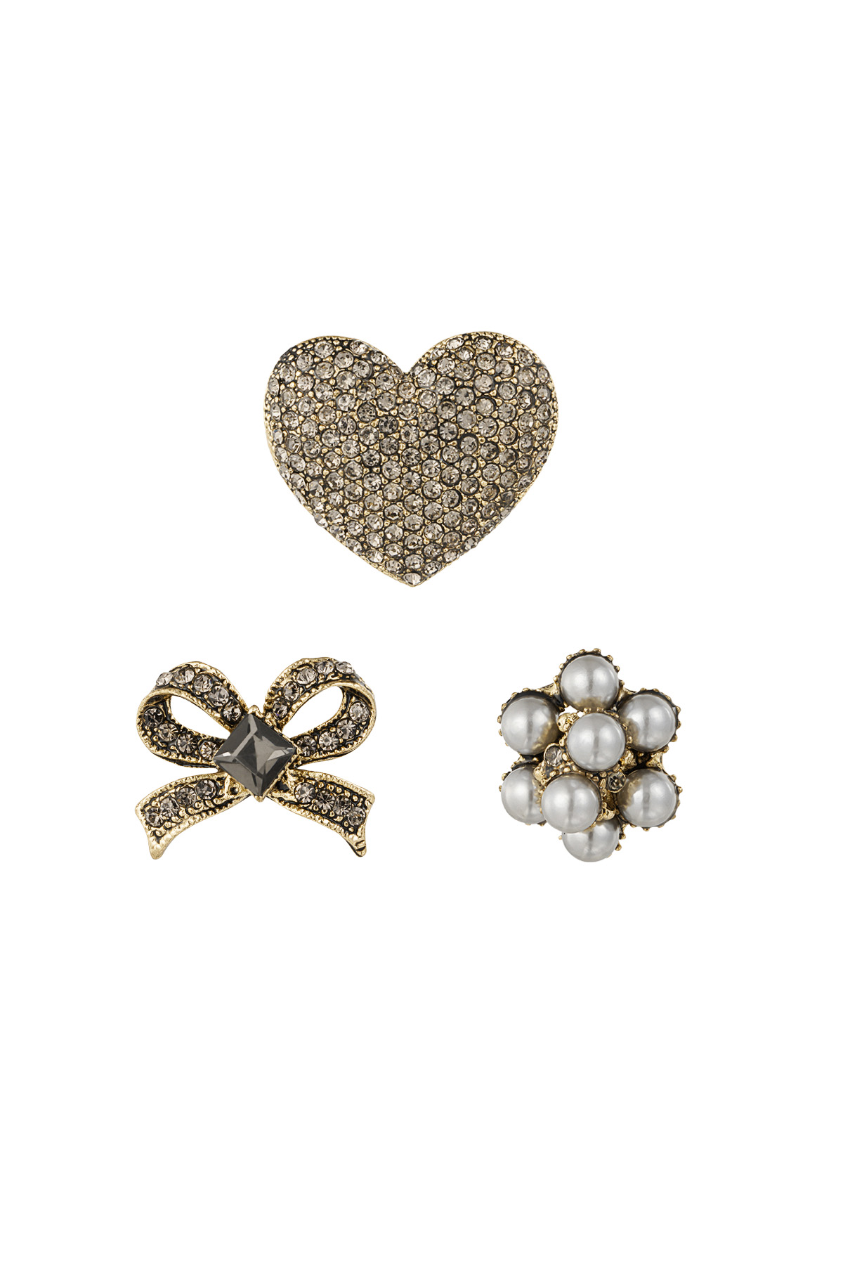 Broches trio bow baby h5 