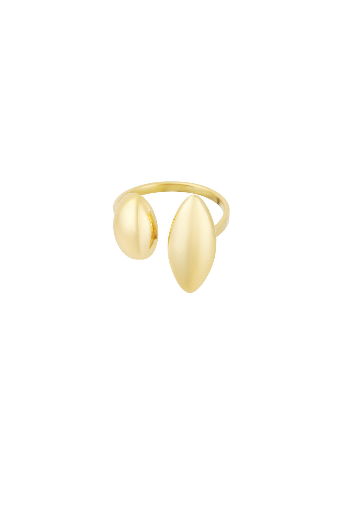 Anillo dúo diverso - Color oro 