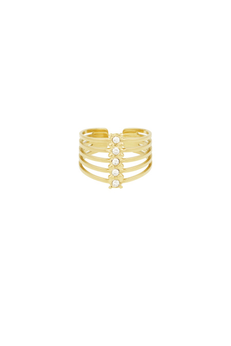 stacked sparkle ring