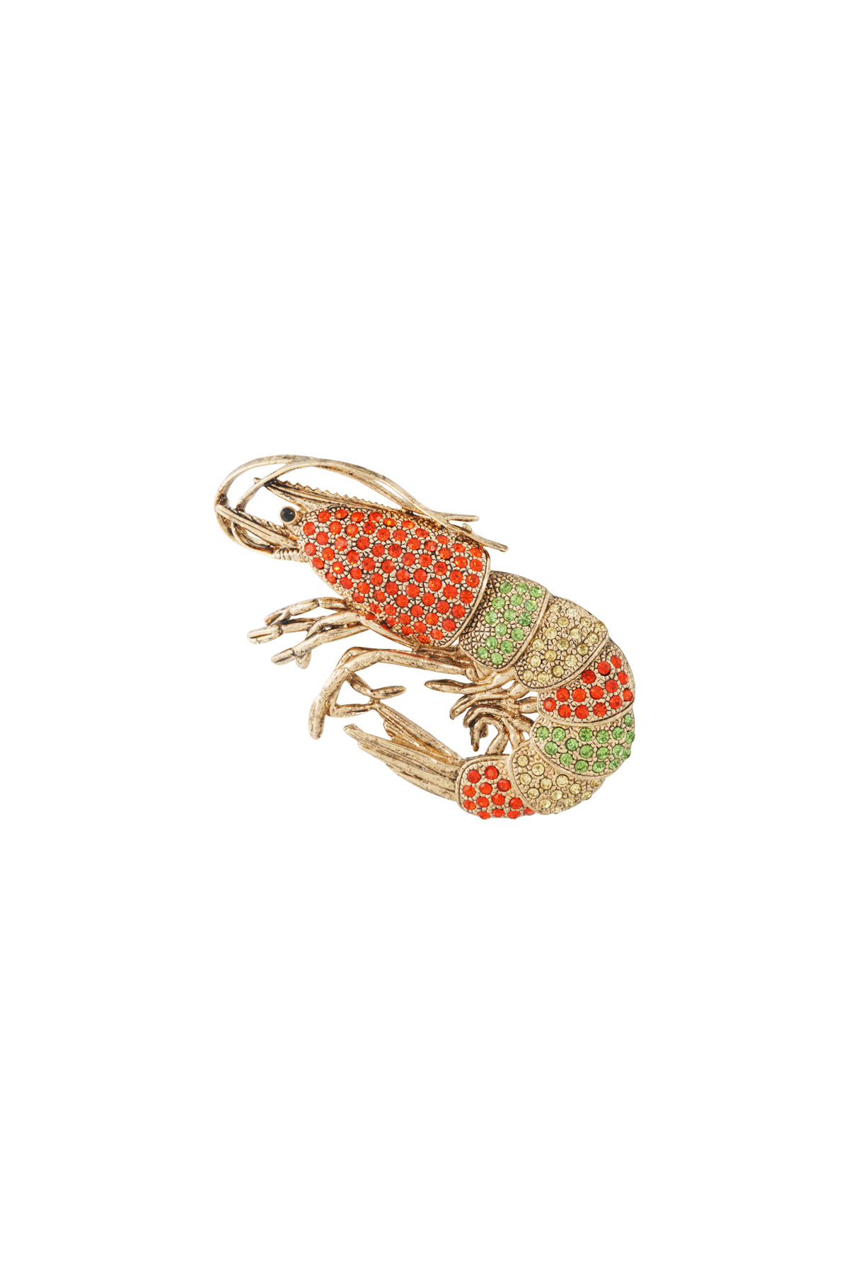 Shrimp Brooch - Multi 2