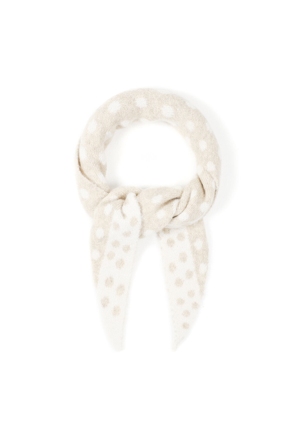 Feiner Dreiecksschal mit Polka-Dots h5Bild2