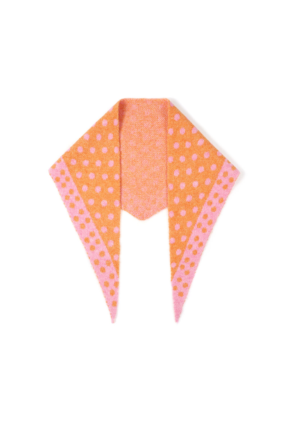 Feiner Dreiecksschal mit Polka-Dots h5Bild4