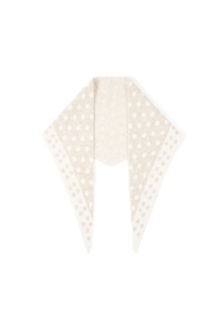 Fine Polka Dot Triangle Scarf 2