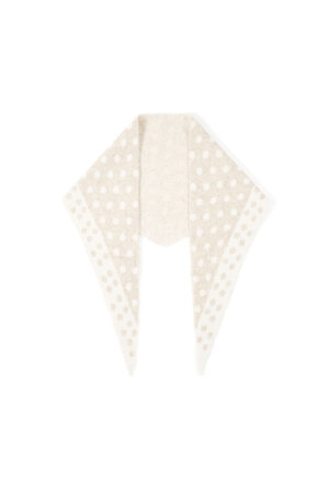 Feiner Dreiecksschal mit Polka-Dots h5