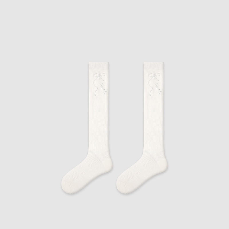High Bounce Elegant Solid Color Mid-Calf Socks