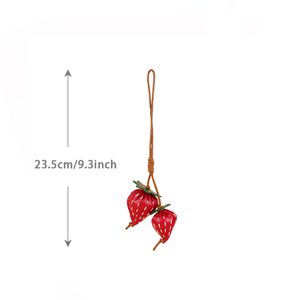 Simple Series Daily Strawberry Pu Bag Charms h5
