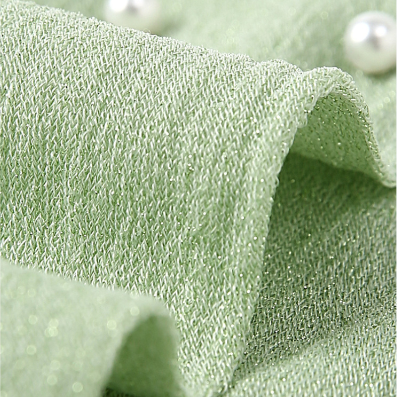 High Bounce Elegant Pearl Solid Color Mid-Calf Socks h5Picture4