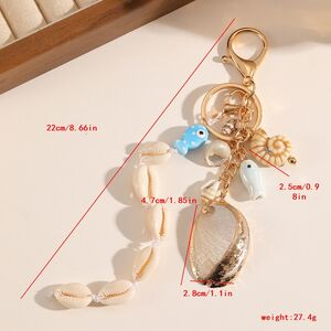 Simple Series Vacation Oceanic Style Shell Fish Ceramics Bag Charms h5