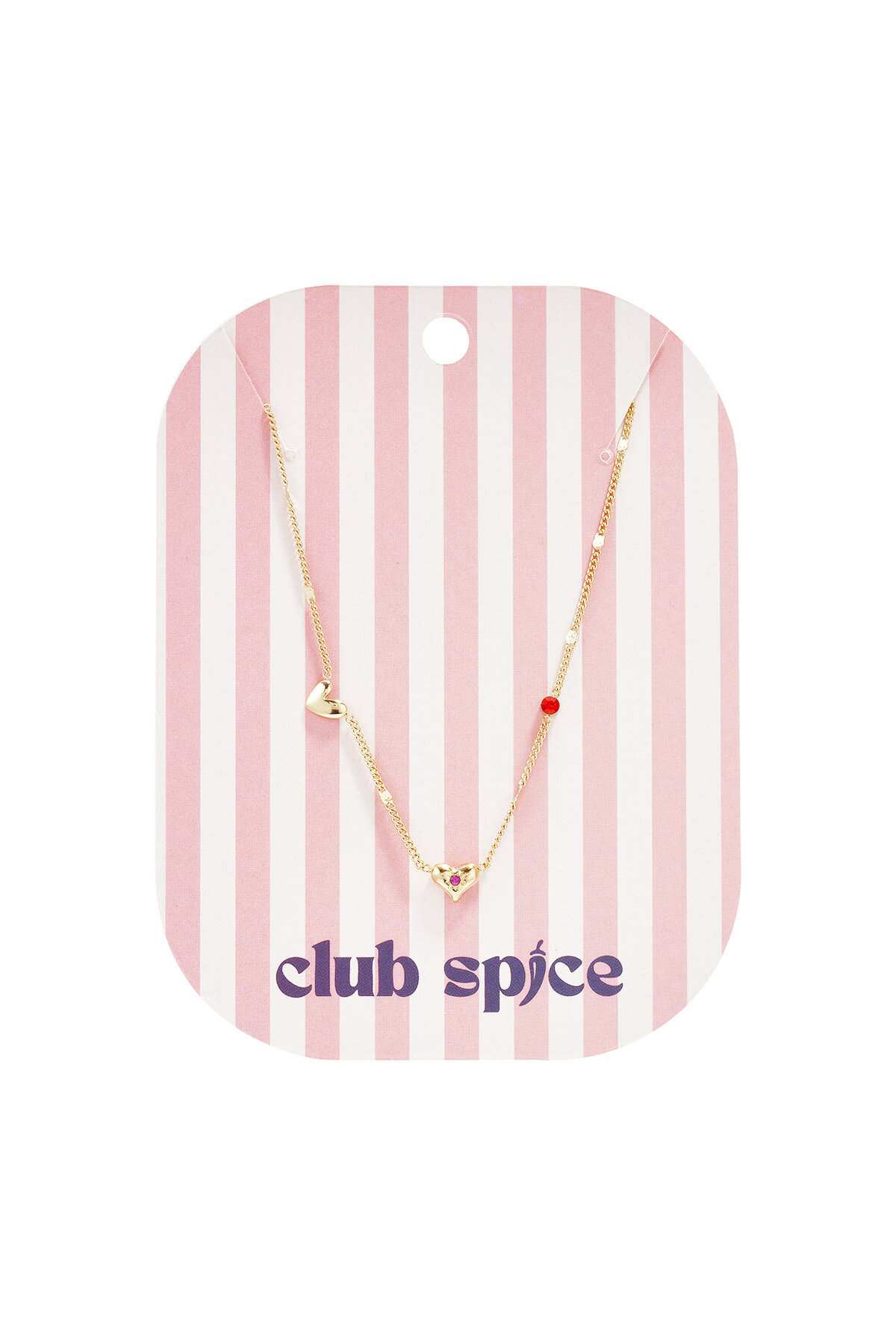 Necklace with hearts stones and pattern h5 Picture3