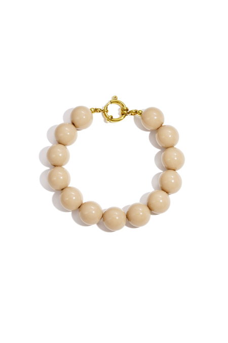 Bracciale Con Perline Grandi E Chiusura Sul Davanti