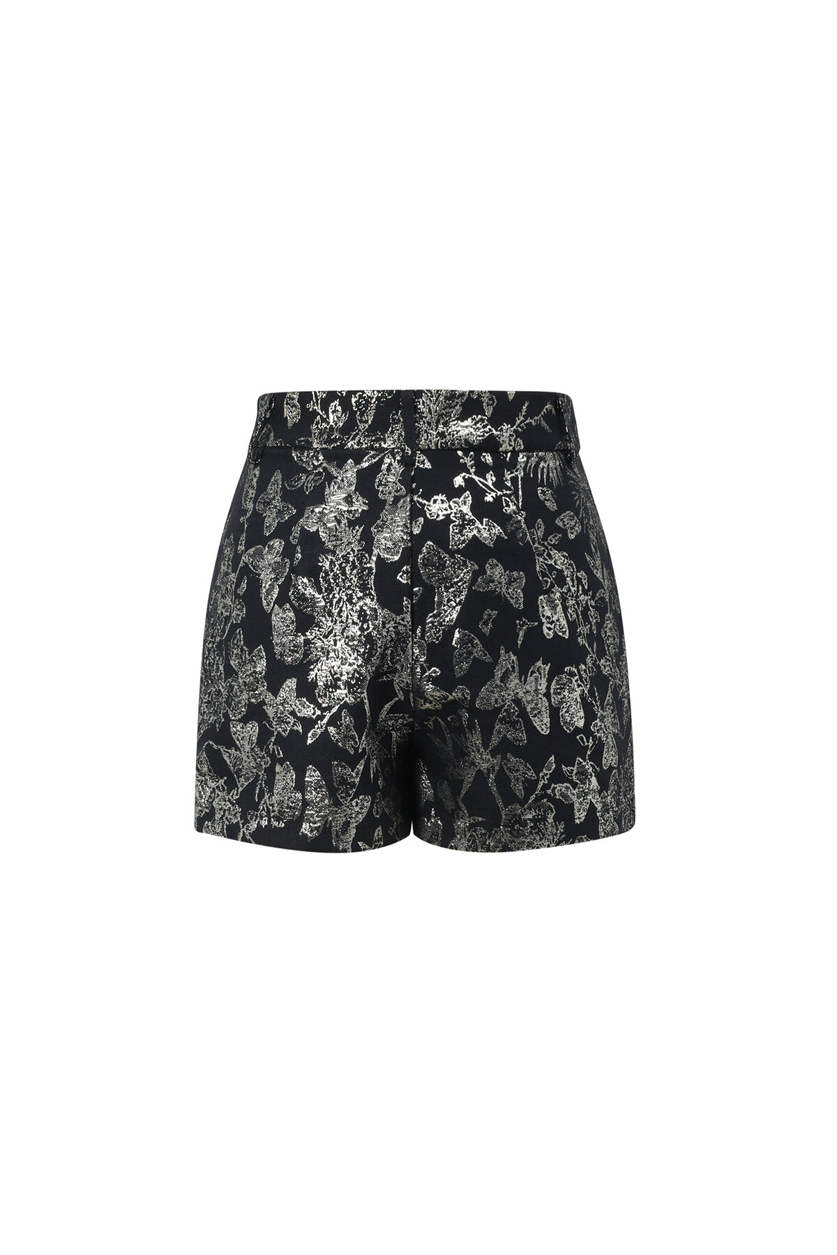 Woven Polyester Fiber Women's Shorts Elegant Floral Print Picture3