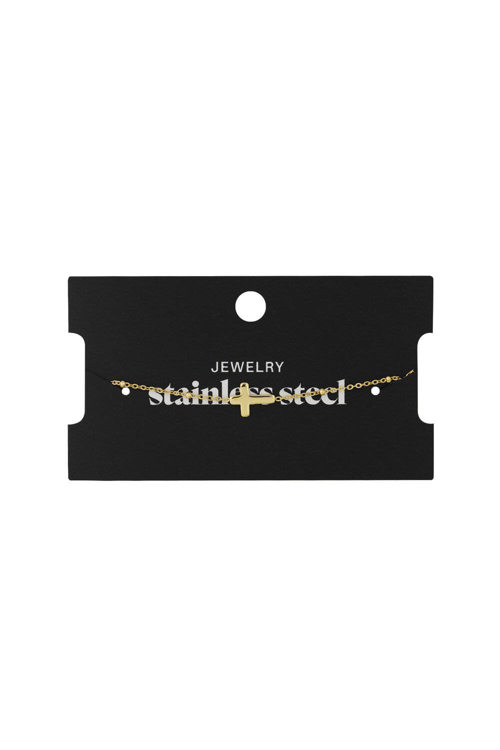 Bracciale Croce Classica Gold Stainless Steel h5Immagine3
