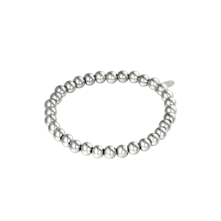 Bracciale Perle Grandi In Acciaio Inossidabile Colore oro-6MM