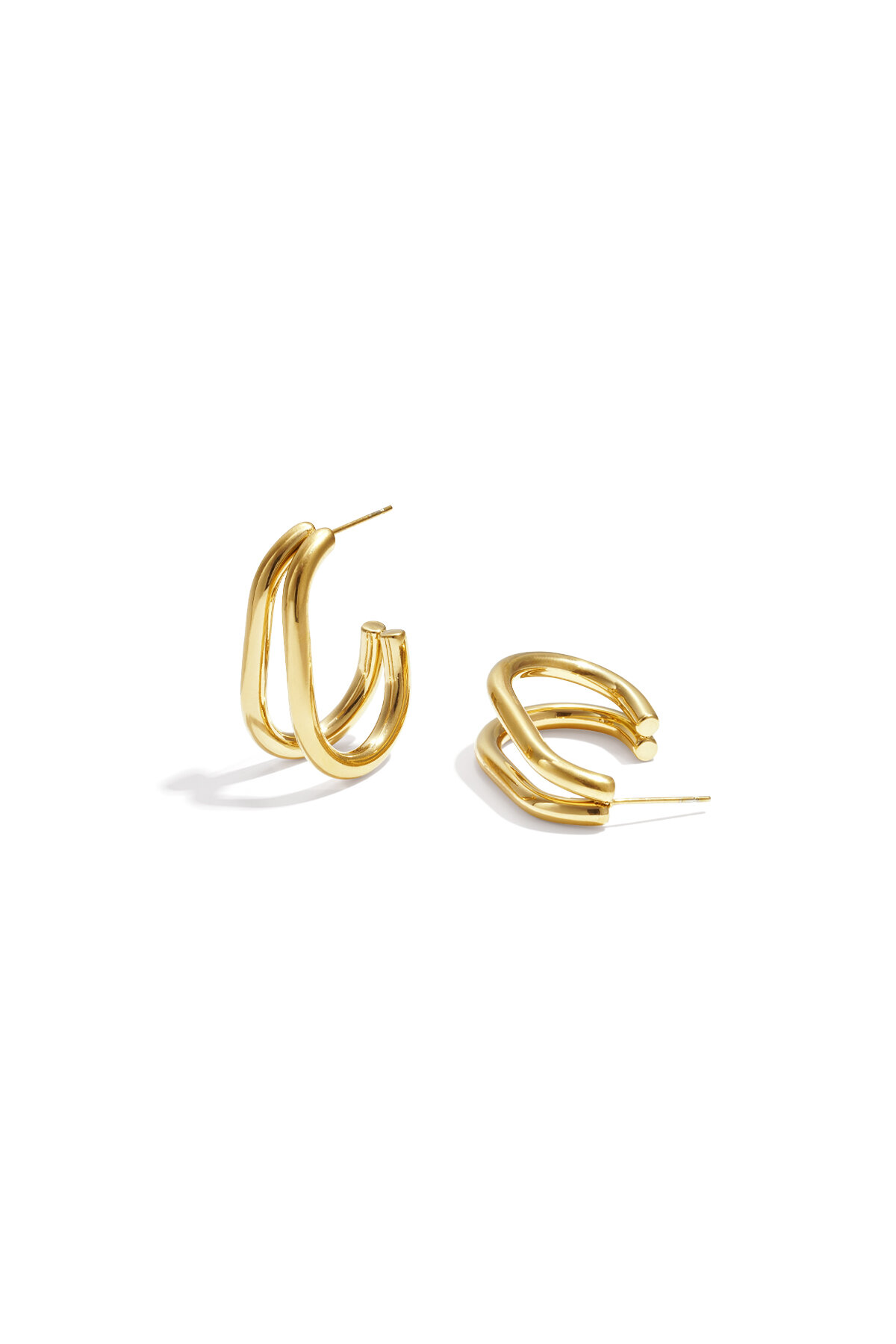 Boucles d'oreilles créoles en acier inoxydable, collection Casual Daily Simple, bijoux pour femmes h5