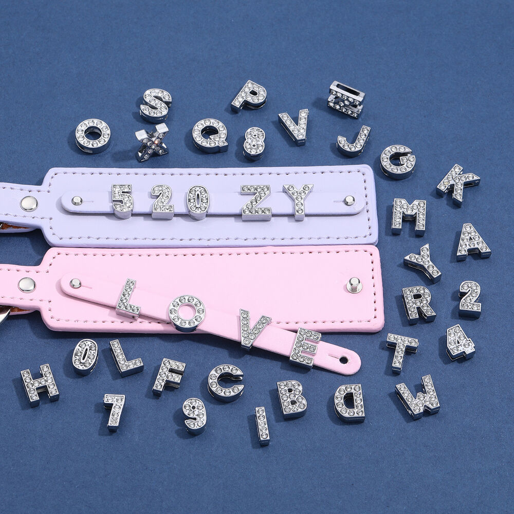 DIY Brilliant Letter Number Alloy Jewelry Beads Picture4