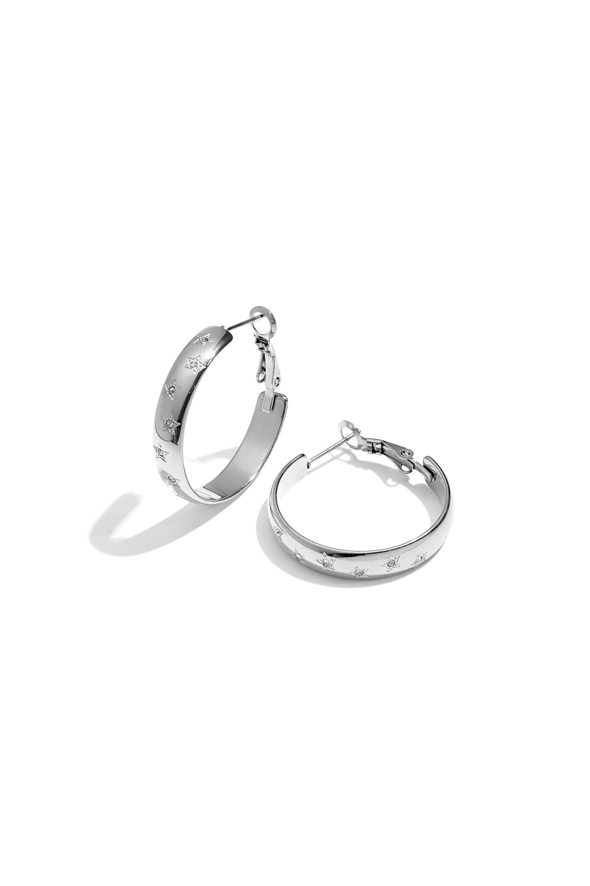 Trendige Star Hoops Ohrringe h5 Bild3