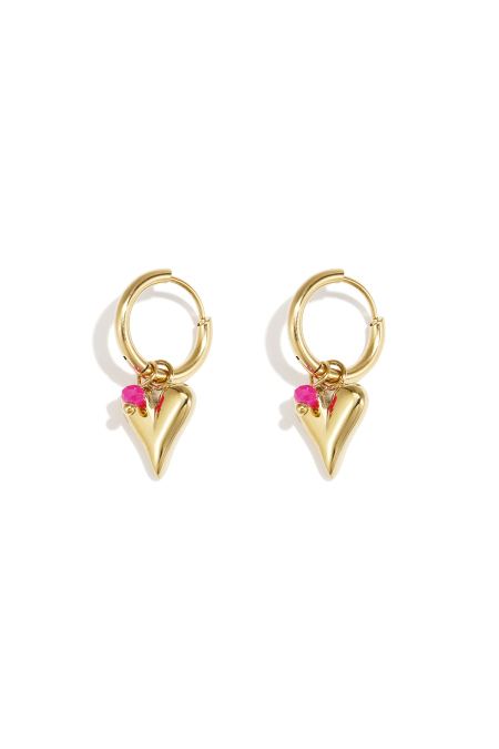 vivid heart earrings