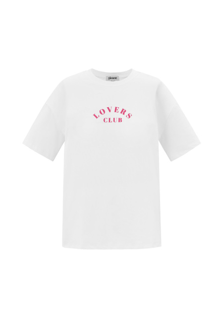 Cotton Women's T-shirt Casual Letters 2