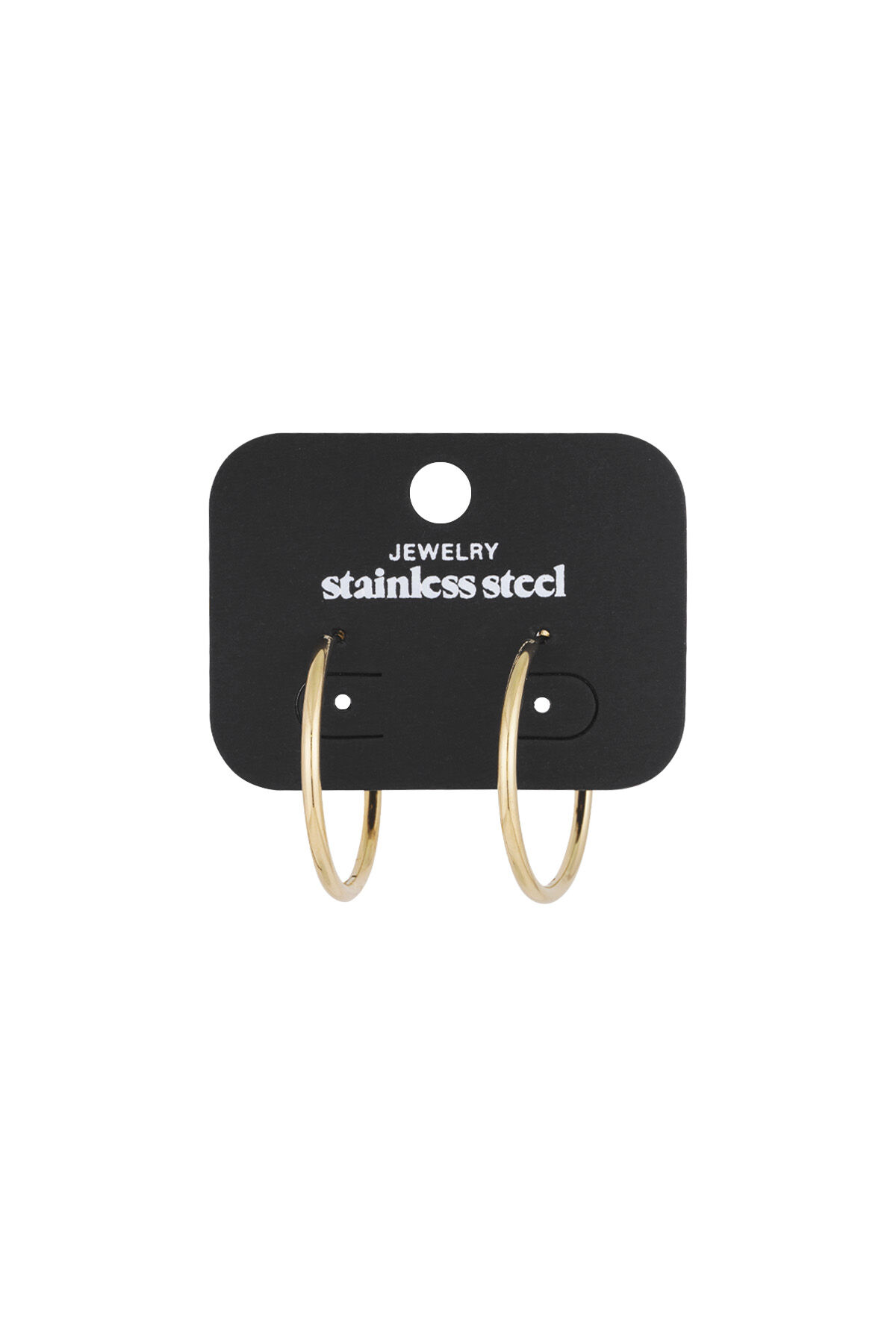 pendientes de acero inoxidable aros pequeños  h5 Imagen3