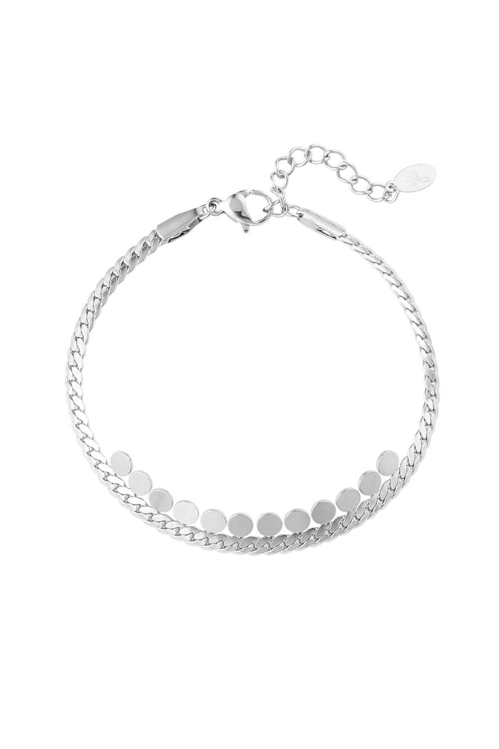 Bracciale Intrecciato Con Dettagli - Acciaio Inossidabile Color Colore Oro 
