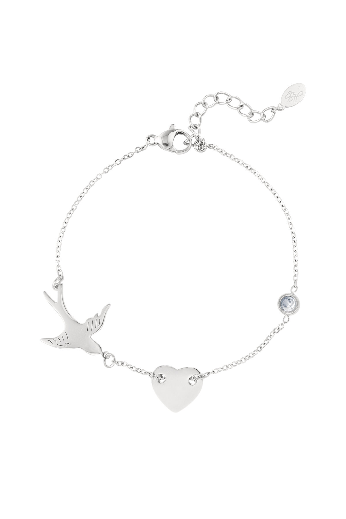 pulsera charms y piedra 