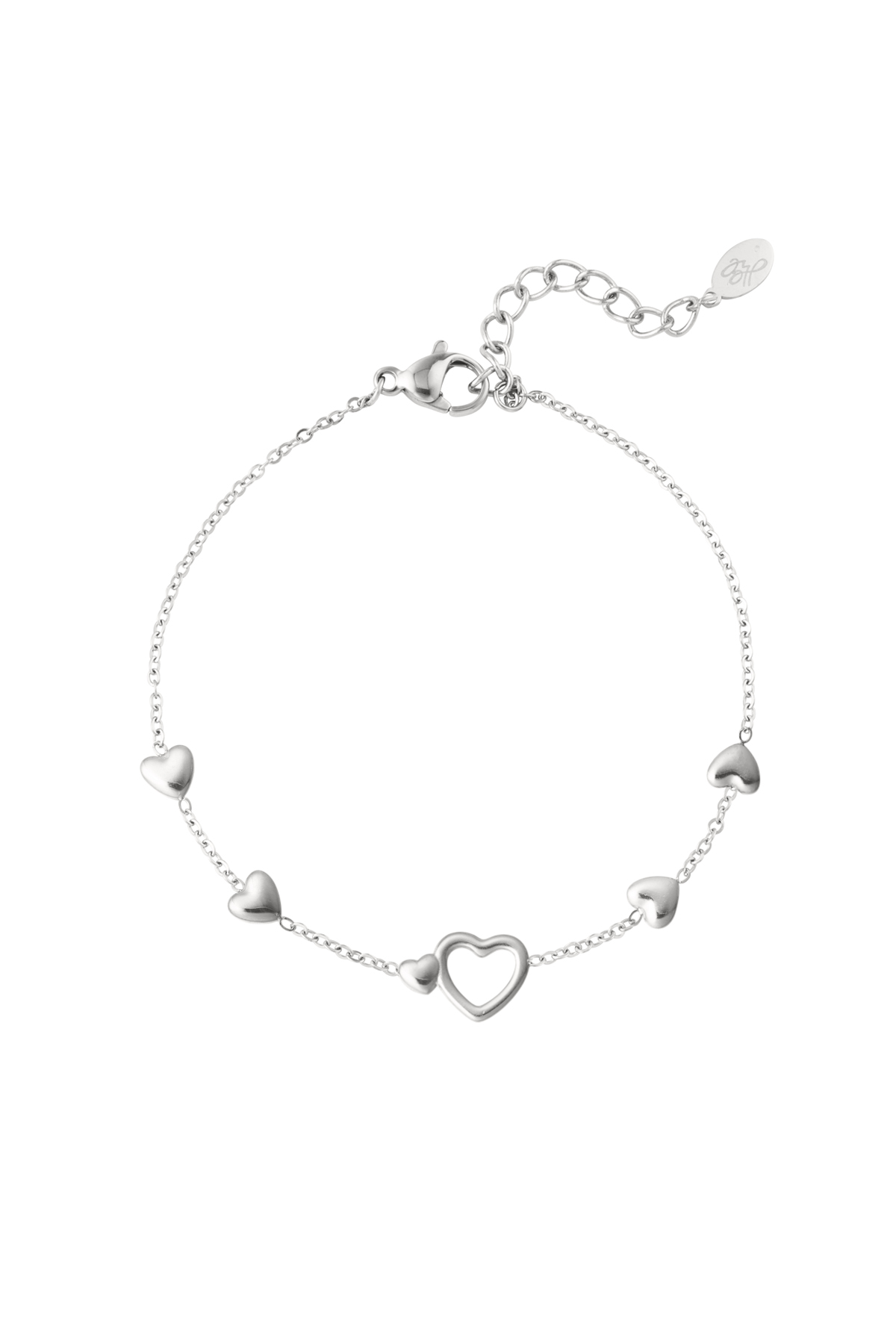 Groothandel RVS Armband met Hartvormige Hanger voor Vrouwen - Set van 1 Yehwang, foto 3 van 3