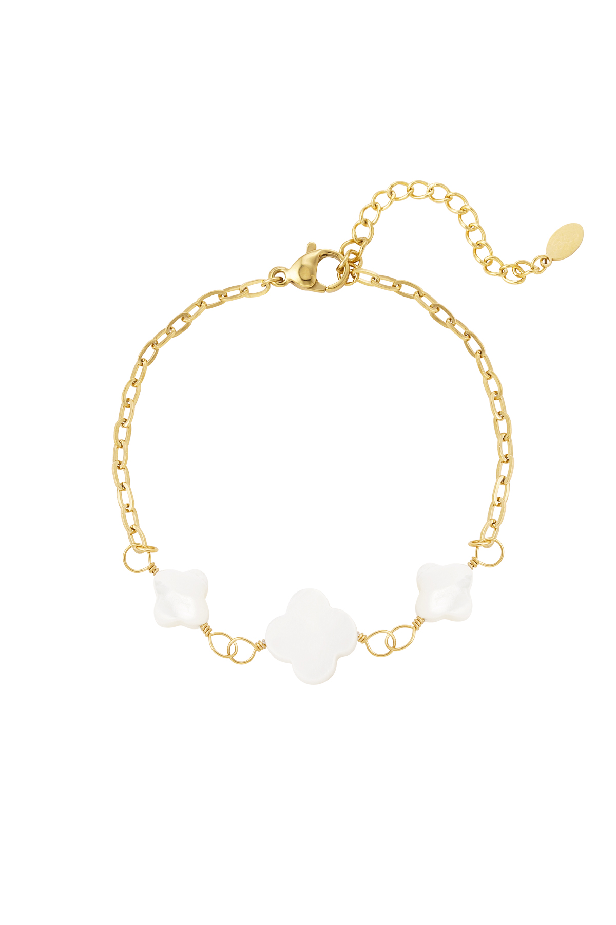 Groothandel RVS Armband - Basisvorm Goudkleurig Zilver voor Vrouwen Set van 1, foto 2 van 2