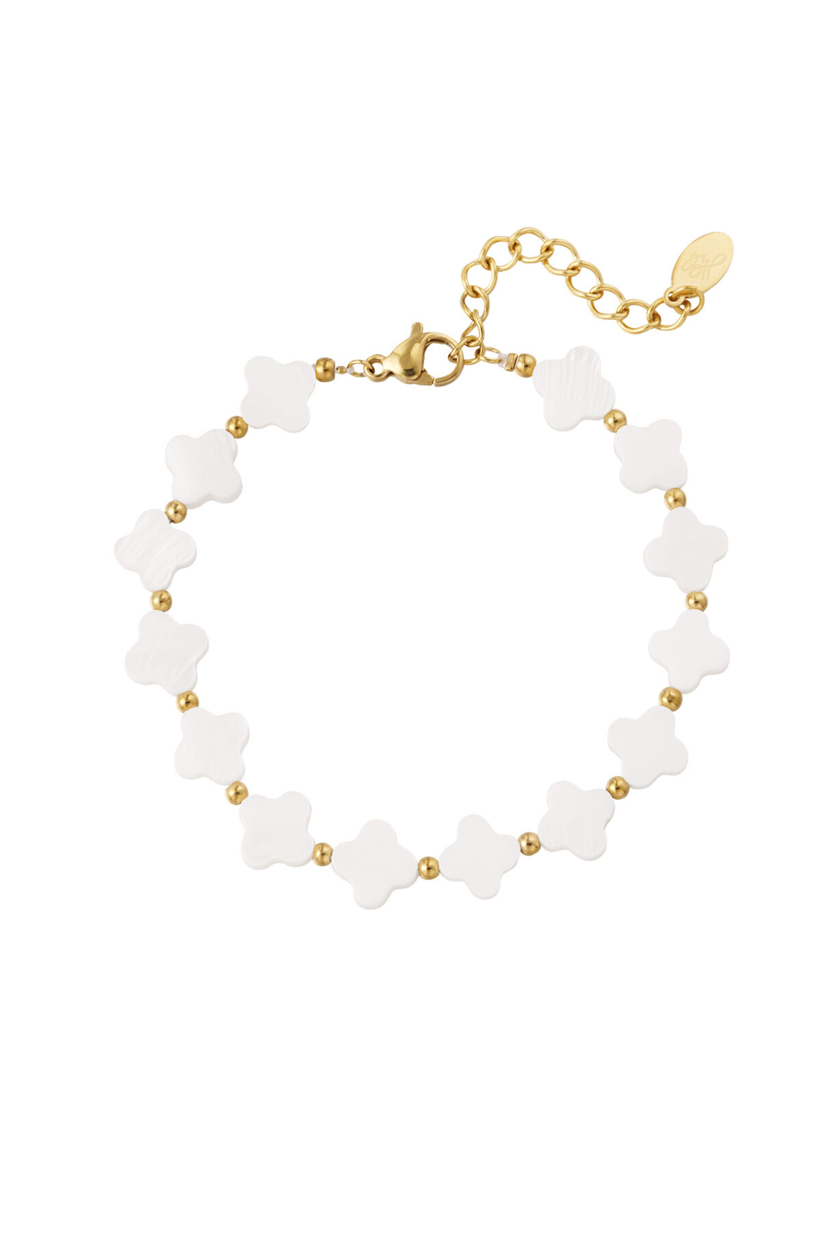 bracciale conchiglie quadrifogli h5