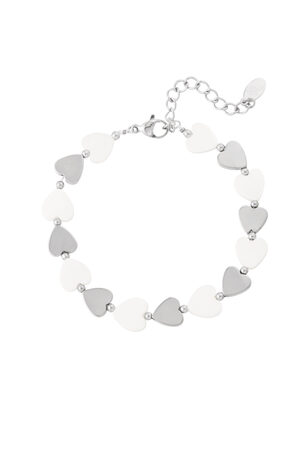 Bracelet sea shovel hearts - Silver Color color h5