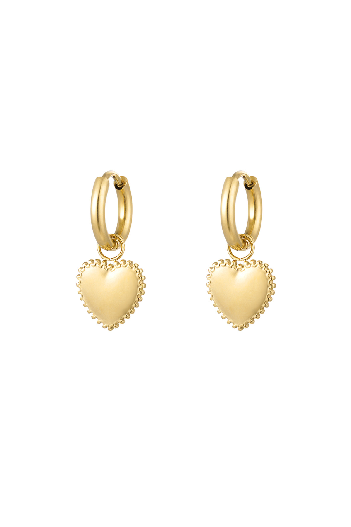 orecchini decorati cuore piccolo 