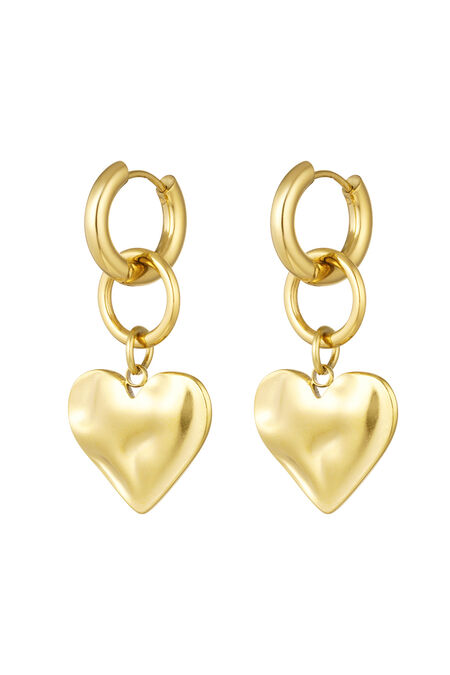 earrings with heart charm 2