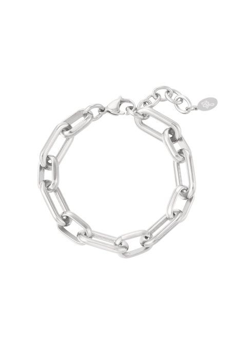 Link Bracelet Basic - Silver Color Color