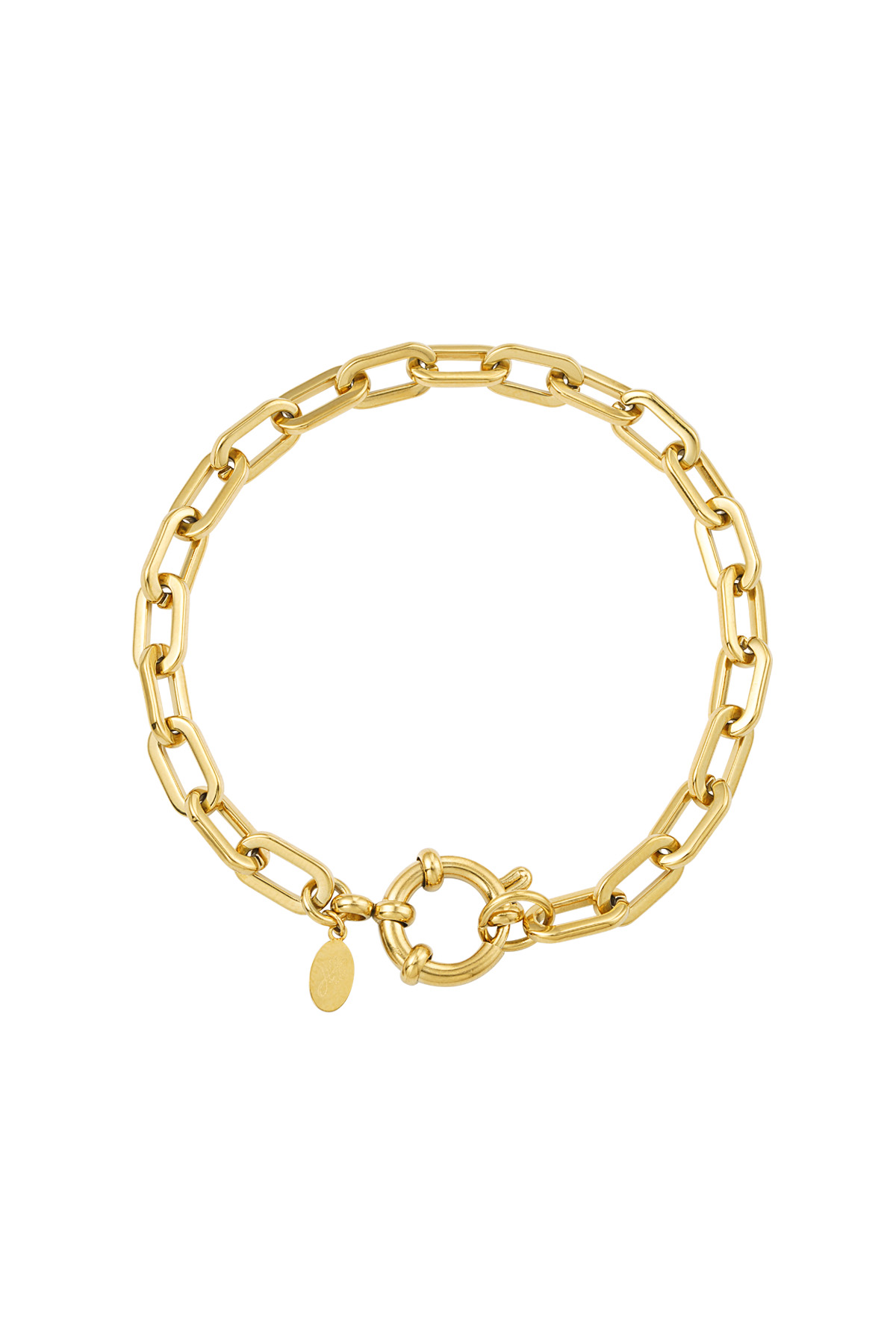 link bracelet round closure 