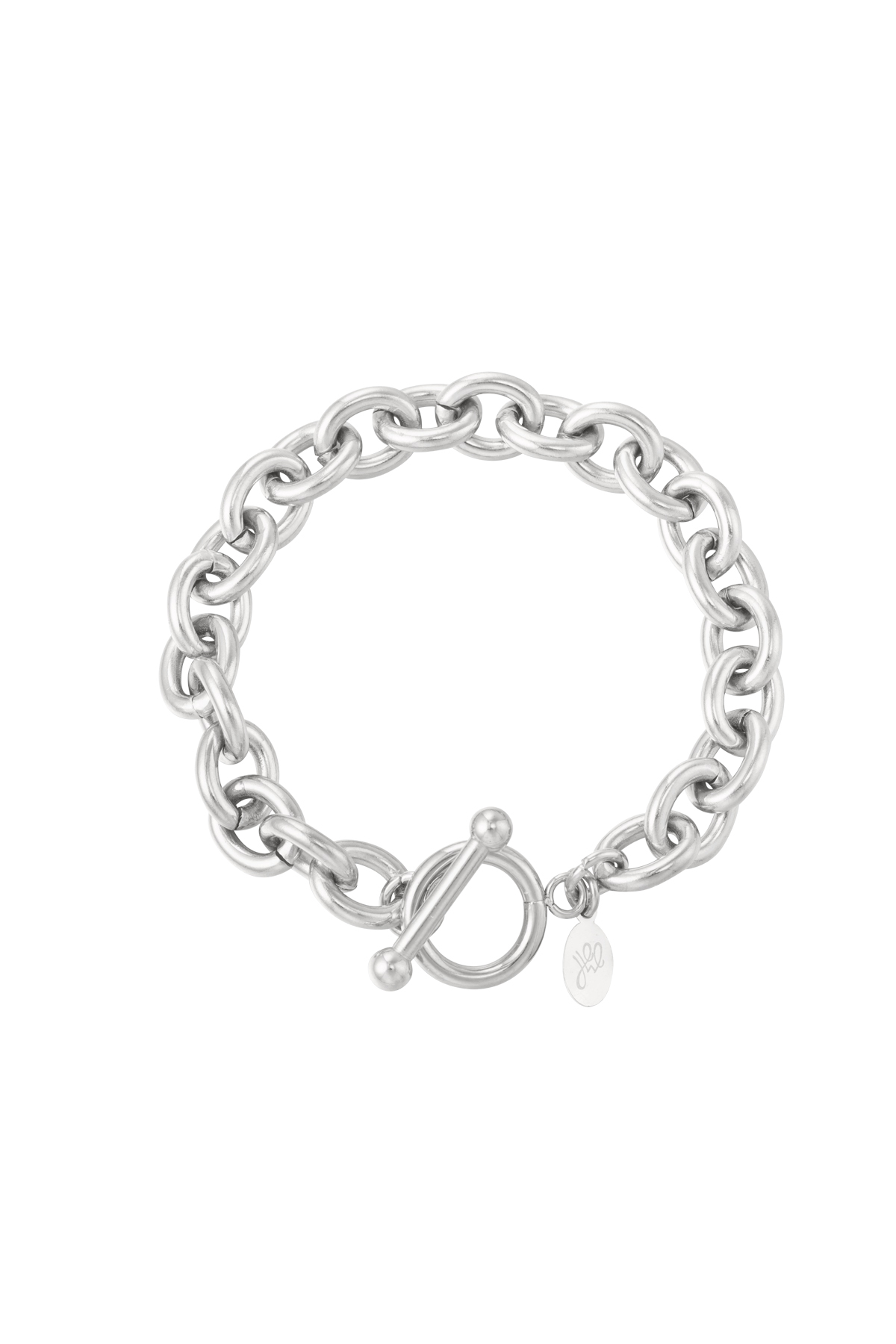 Groothandel Rond Sluiting Stainless Steel Schakelarmband Basic Vorm, foto 5 van 5