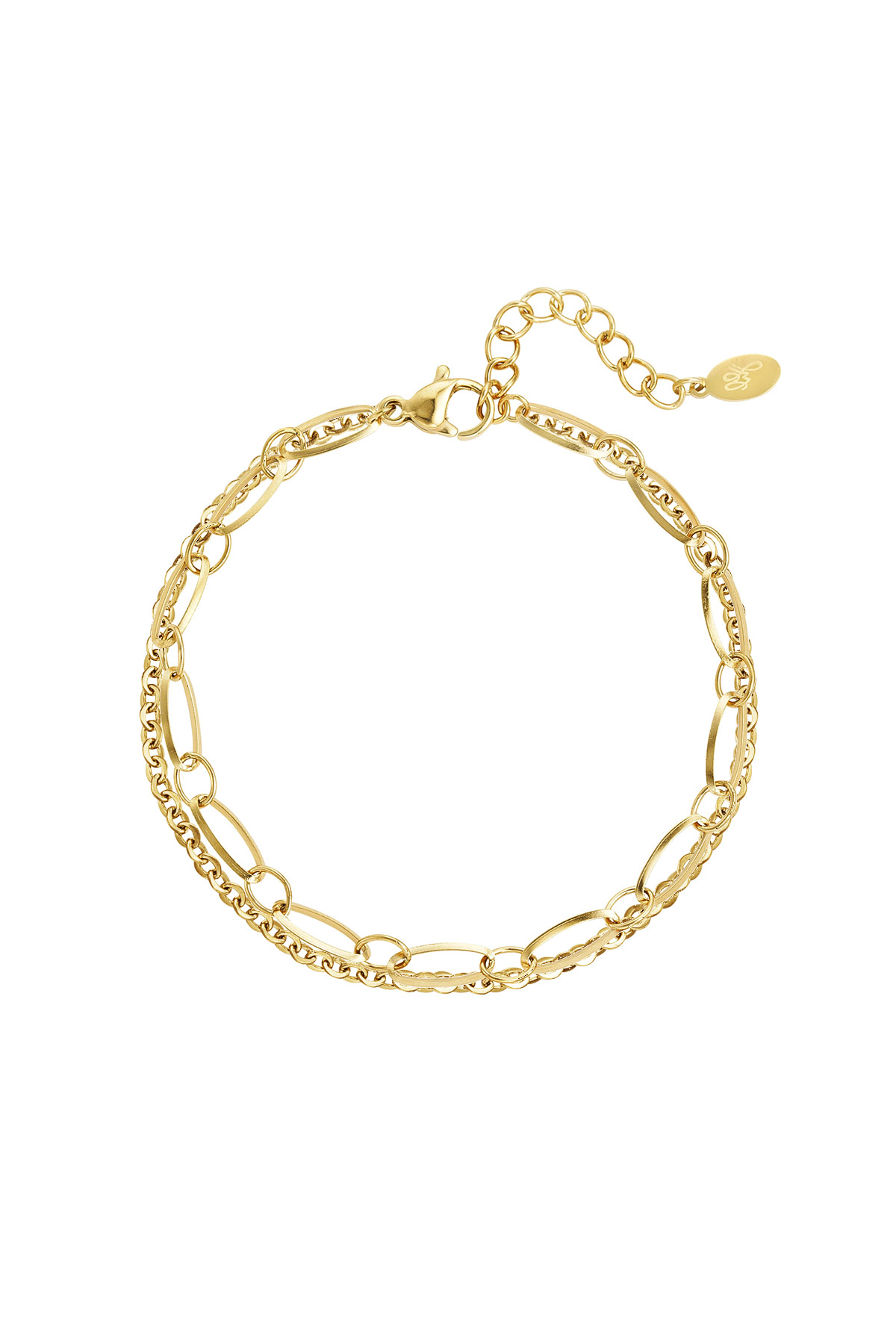 bracciale a maglie doppie 