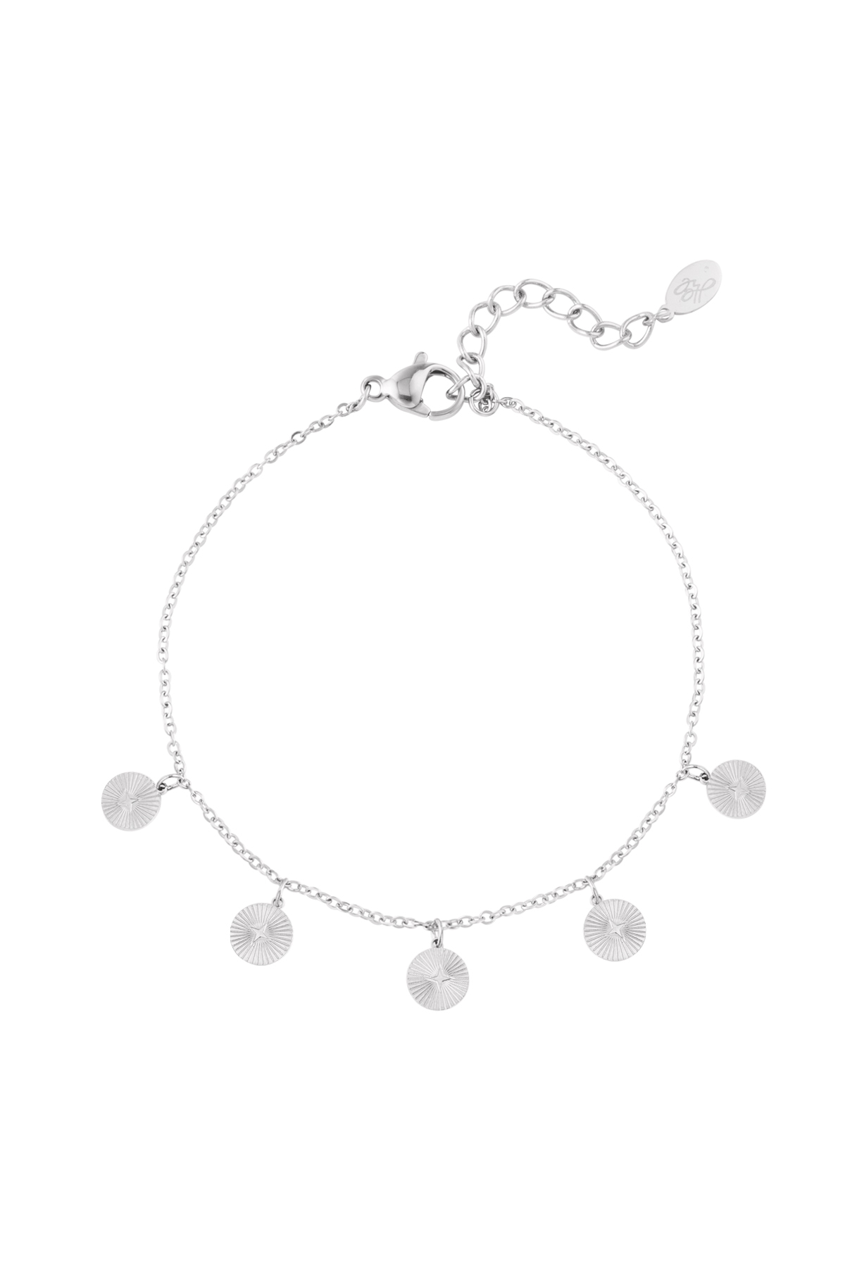 Groothandel RVS Armband - Zilverkleurig Sieraden voor Vrouwen, Set van 1