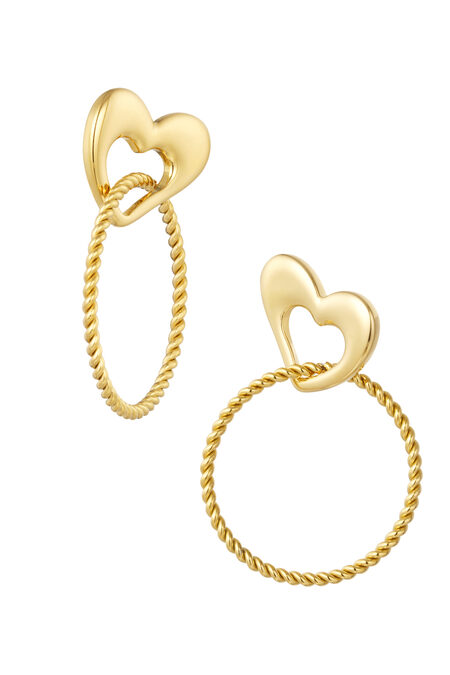 Earrings Heart With Ring