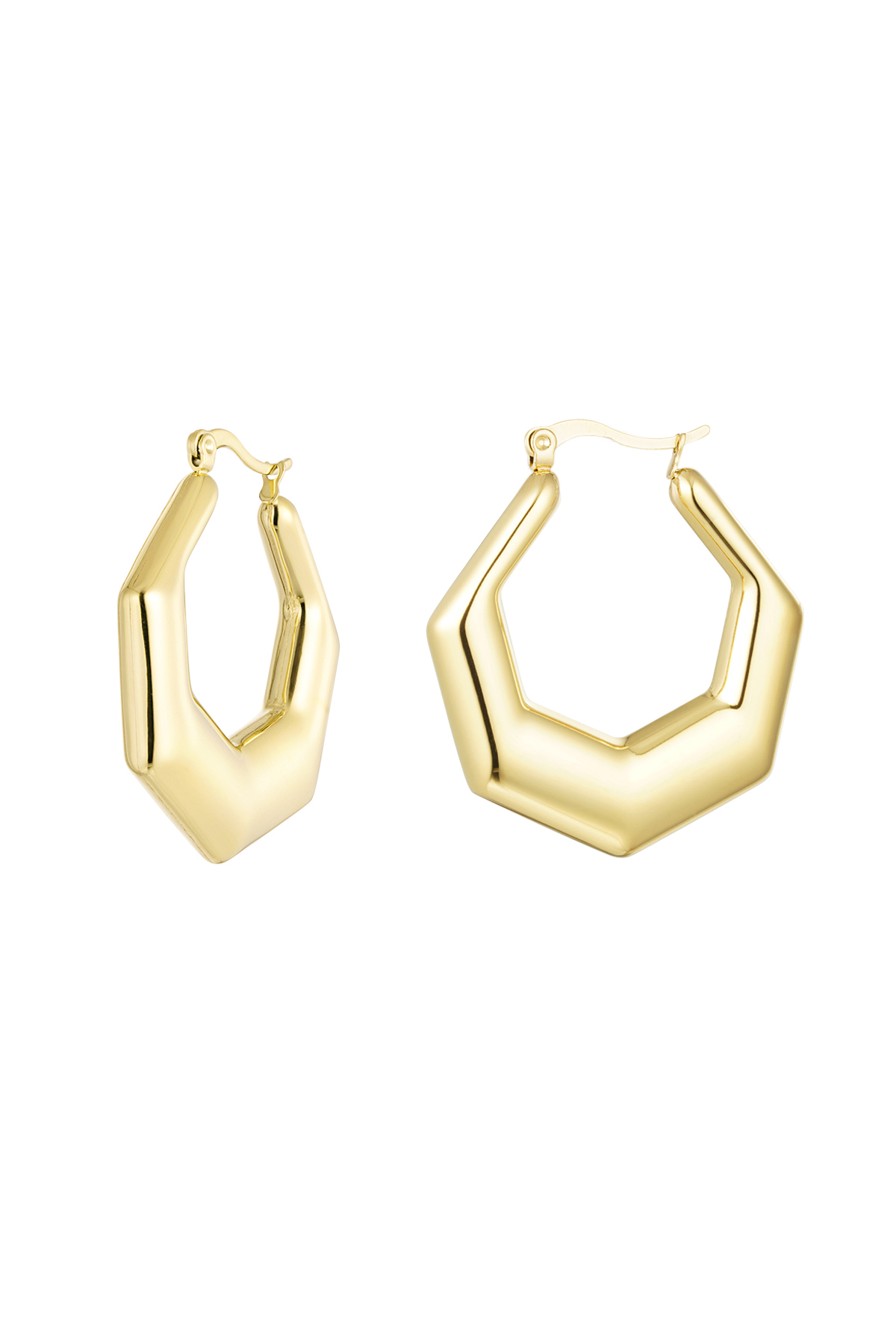 hexagon earrings