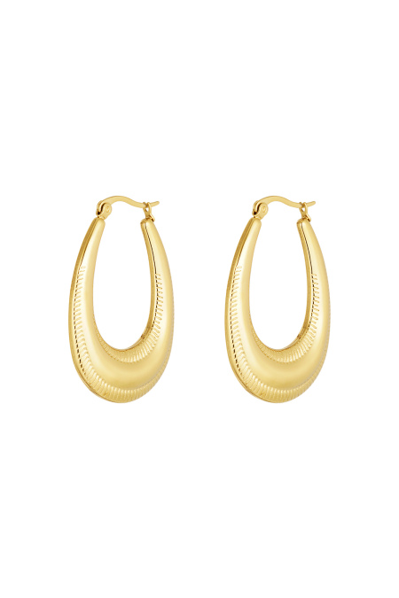 Earrings Oval With Print
