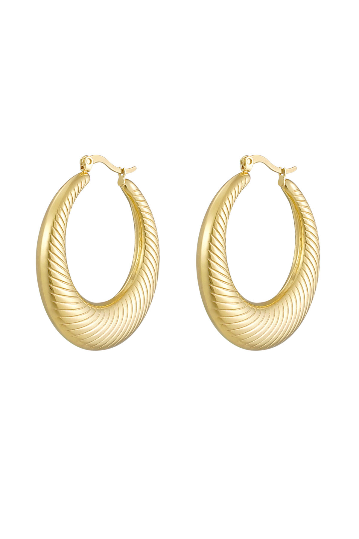 Earrings Round Striped