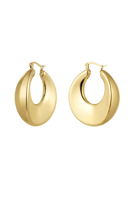 earrings shiny round