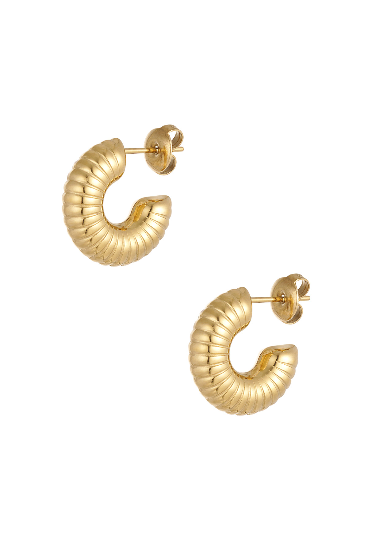 earrings aesthetic half moon small 