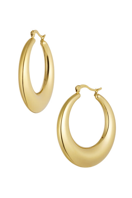 earrings elongated round