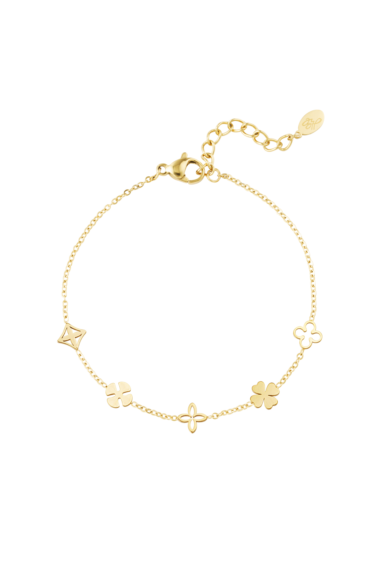 pulsera cinco dijes 