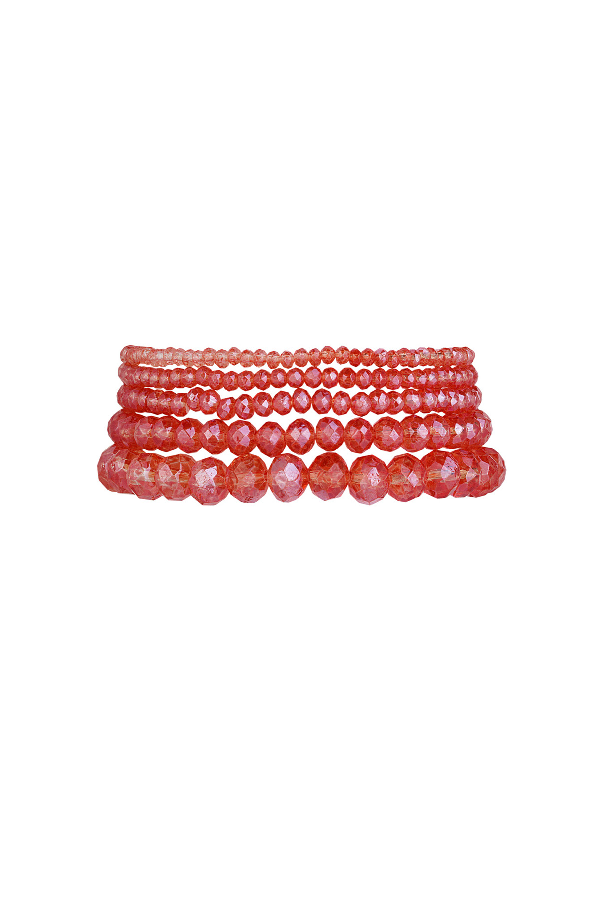 Juego de 5 pulseras de cristal h5 